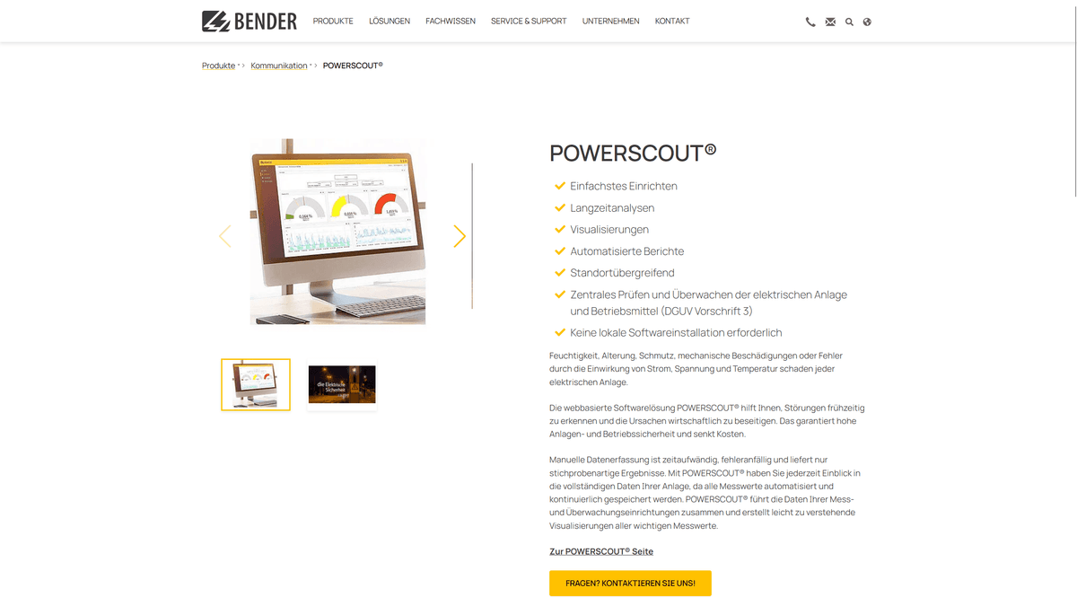 POWERSCOUT Platform Screenshot
